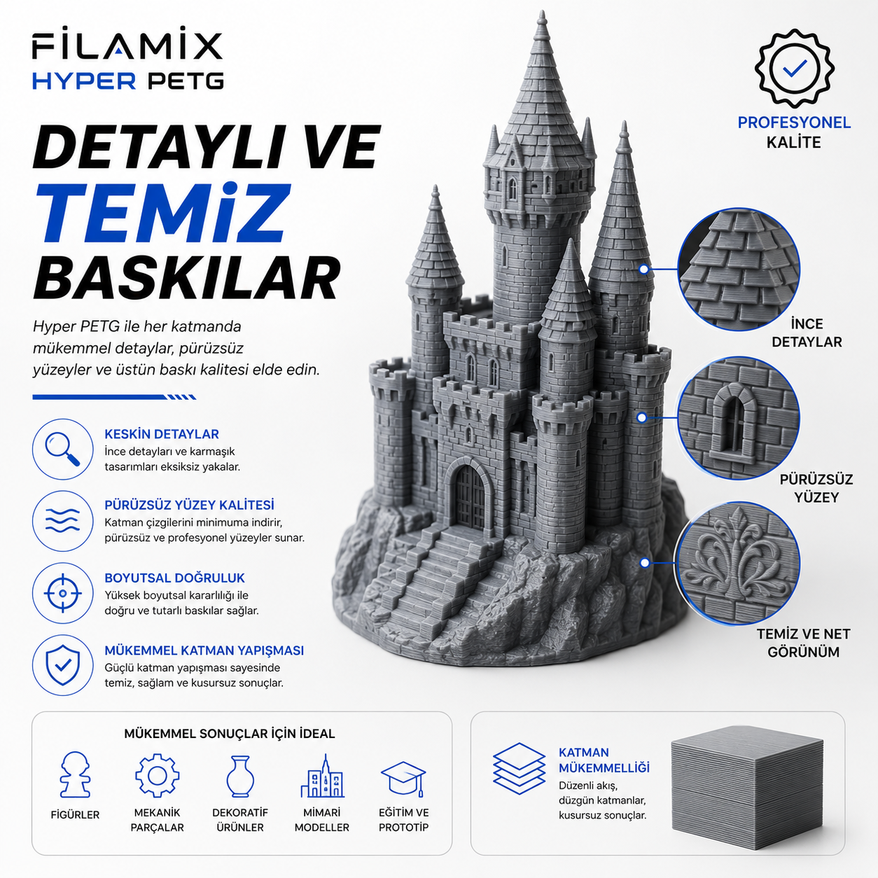 Filamix Hyper Petg Turuncu Filament 1.75mm 1kg